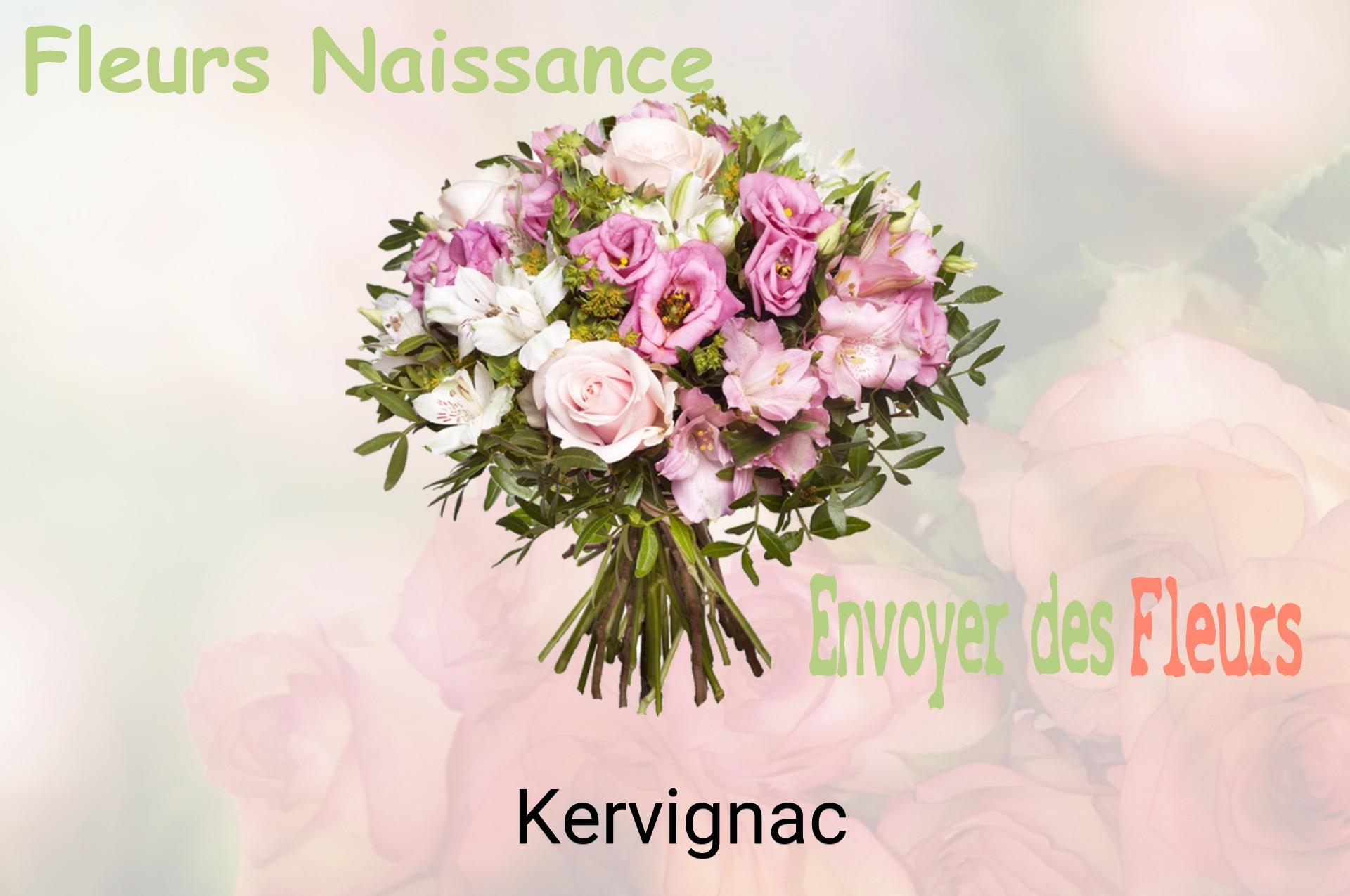 Bouquet de fleurs de naissance livré à Kervignac